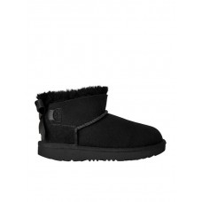 UGG μπότα Ultra Mini Bailey Bow 1185920K-BLK μαύρη